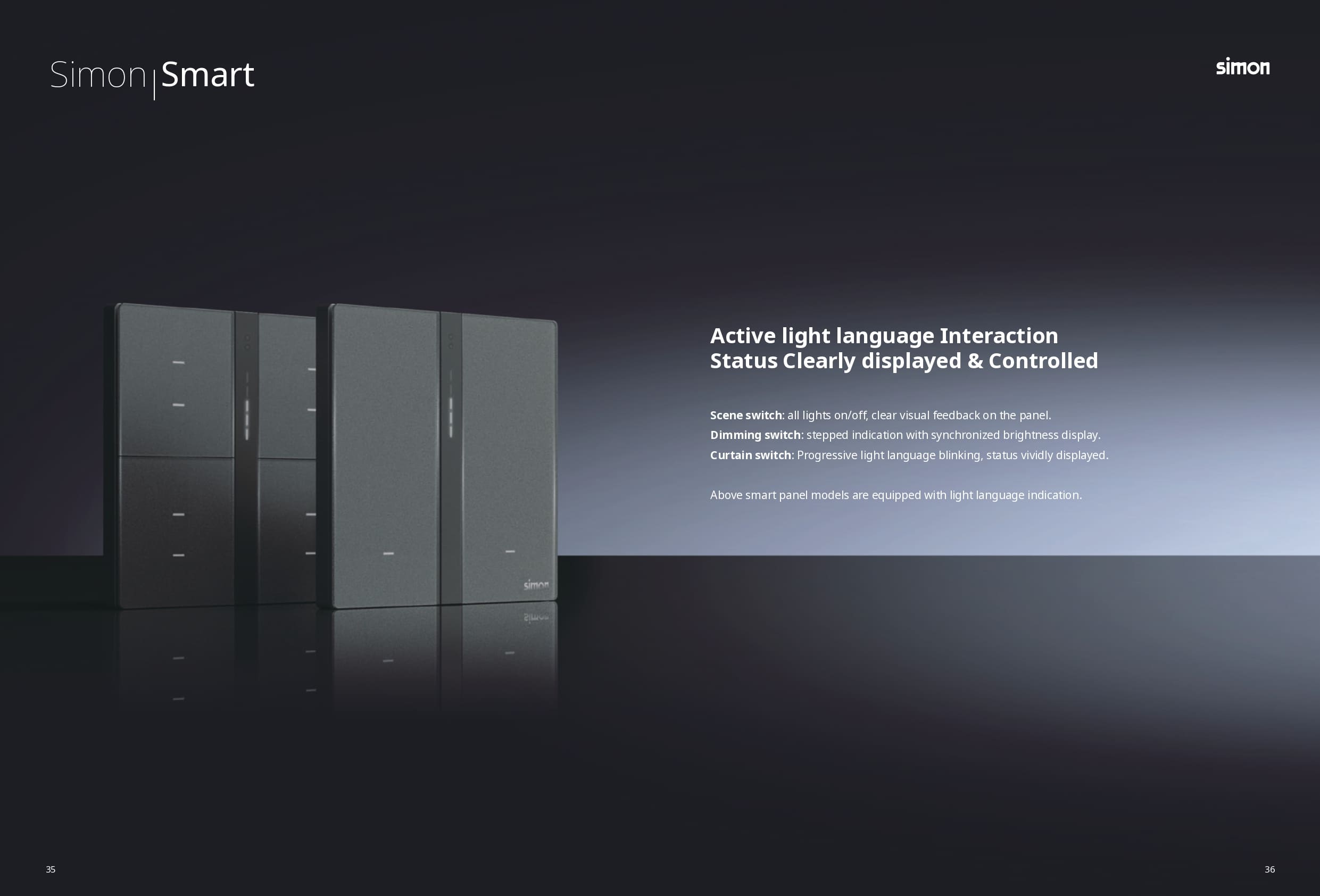 Catalogue công tắc Simon M7 Smart