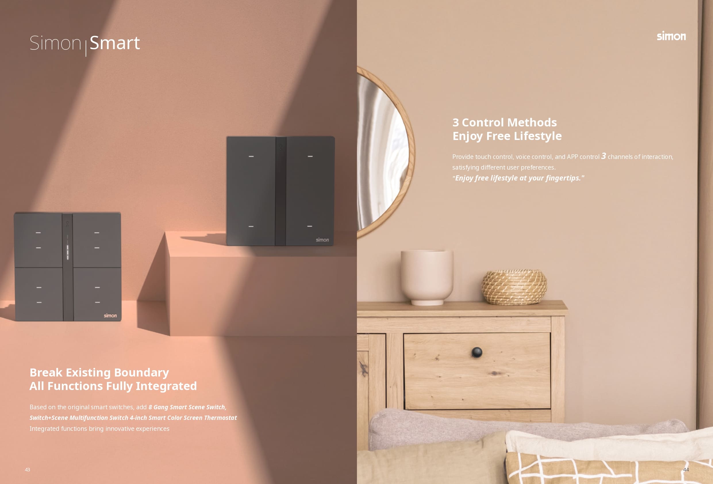 Catalogue công tắc Simon M7 Smart