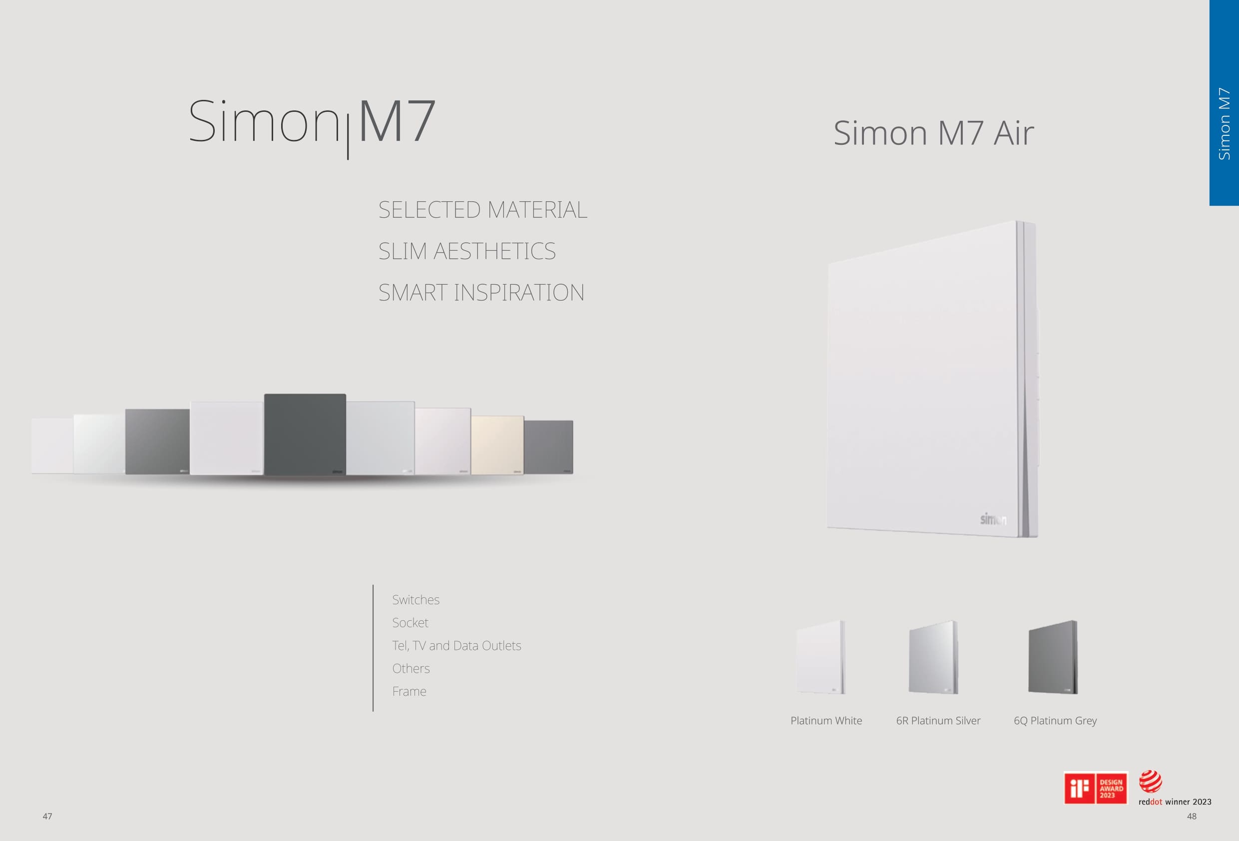 Catalogue công tắc Simon M7 Smart