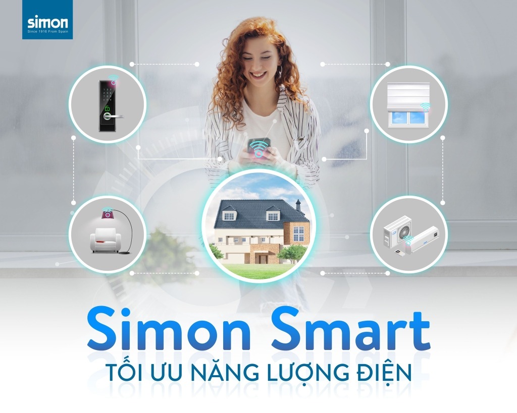 Giải pháp nhà thông minh Simon SmartHome tối ưu năng lượng điện