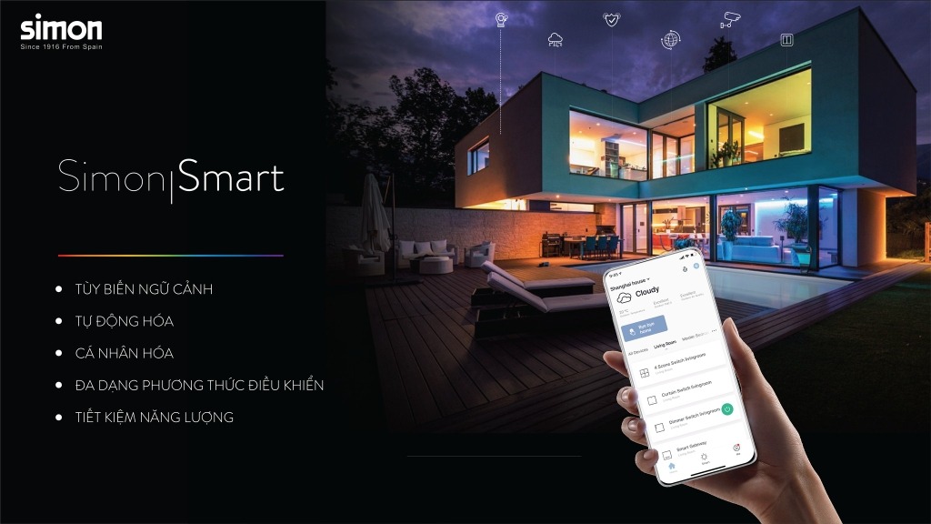 Giải pháp nhà thông minh quản lý và điều khiển thiết bị trong ngôi nhà chỉ với điện thoại thông minh