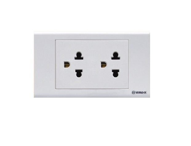 kích thước ổ cắm đôi chữ nhật