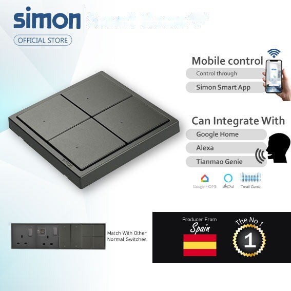 Thiết bị điện Simon Smart với nhiều tính năng, công nghệ thông minh